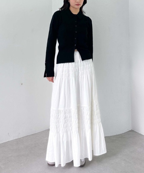 archives(アルシーヴ)の「ポロニットアンサンブル(ニット/セーター・レディース・ブラック/アイボリー/ピンク/グレー・MEDIUM)」の20枚目の写真