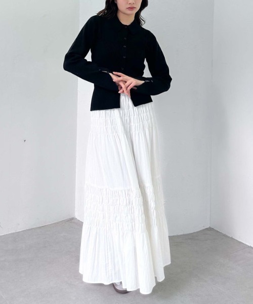 archives(アルシーヴ)の「ポロニットアンサンブル(ニット/セーター・レディース・ブラック/アイボリー/ピンク/グレー・MEDIUM)」の21枚目の写真