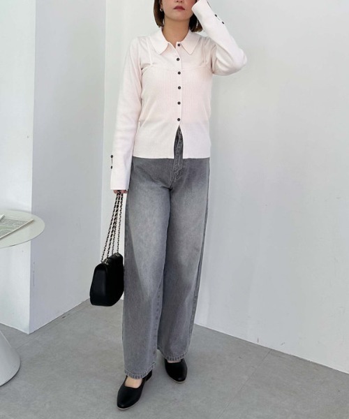 archives（アルシーヴ）の「ポロニットアンサンブル（ニット/セーター