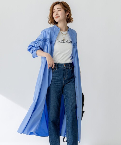 ワンピースEX 12closet(トゥエルブクローゼット)の【コラボ】【洗える】撥水チェック