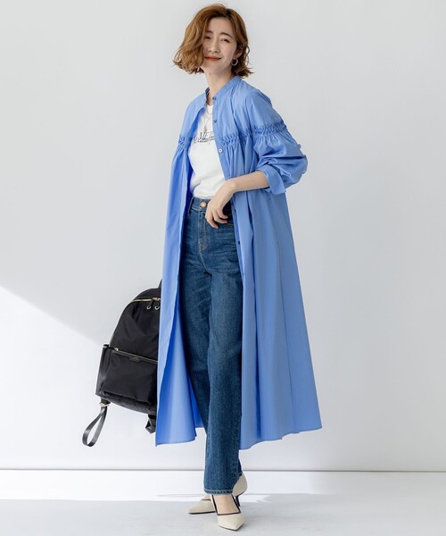 セール】【洗える】コンパクトライトクロス ピンタック ワンピース