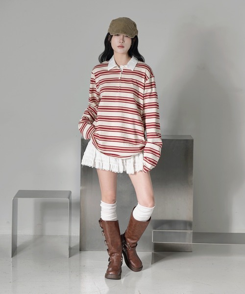 FOLLOWIN（フォロウィン）の「バレエコアローウエストレースミニスカート（スカート・レディース・ブラック/ホワイト・LARGE/MEDIUM/SMALL）」の8枚目の写真