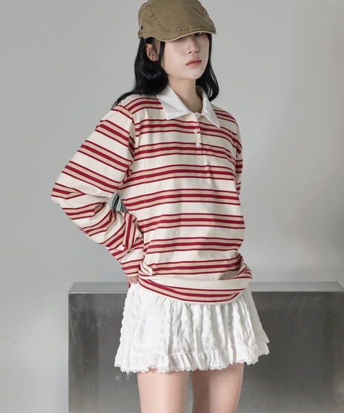 FOLLOWIN（フォロウィン）の「バレエコアローウエストレースミニスカート（スカート・レディース・ブラック/ホワイト・LARGE/MEDIUM/SMALL）」の14枚目の写真