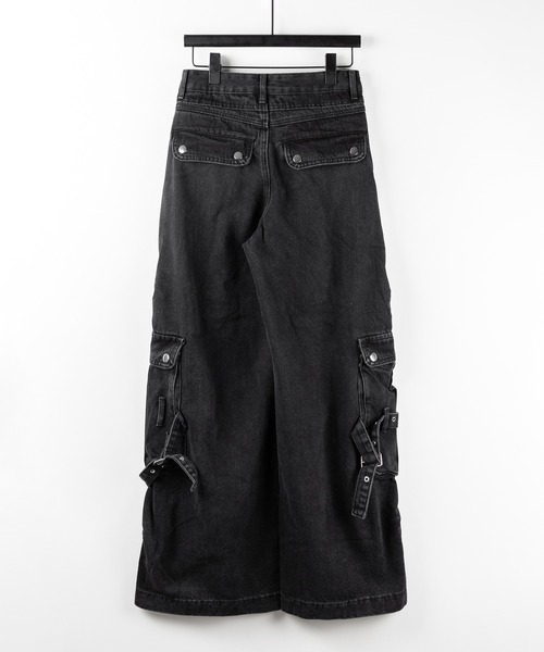 me+em select(ミームセレクト)の「【 4size 】カーゴプリーツブラックヴィンテージワイドデニム /cargo pleated black vintage wide denim(デニムパンツ・レディース・ブラック・X-LARGE/LARGE/MEDIUM/SMALL)」の16枚目の写真