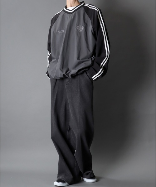 SITRY Nylon Pullover/別注 オーバーサイズ ナイロンプルオーバー