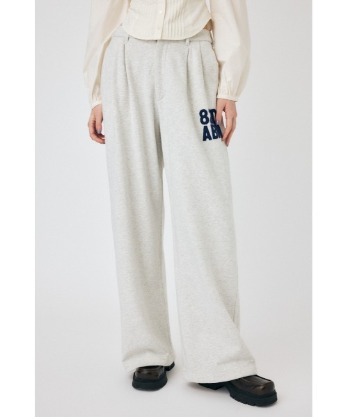MOUSSY(マウジー)の「SLACKS スウェットパンツ(スウェットパンツ・レディース・ライトブラック/杢グレー・1/2)」の2枚目の写真