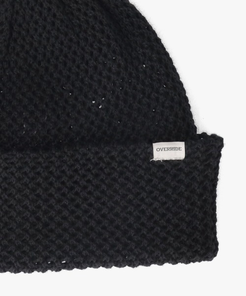 OVERRIDE（オーバーライド）の「OVERRIDE  OGC MESH BEANIE / オーバーライド（ニットキャップ/ビーニー・メンズ・ブラック/ブルー/レッド/ライトグリーン/ベージュ・57~59cm）」の12枚目の写真