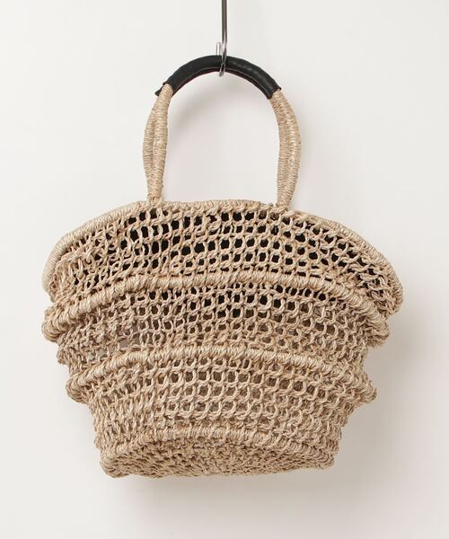 ROSE BUD(ローズバッド)の「メッシュかごバッグ(かごバッグ・レディース・ブラック・ONE SIZE)」の3枚目の写真