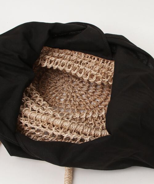ROSE BUD(ローズバッド)の「メッシュかごバッグ(かごバッグ・レディース・ブラック・ONE SIZE)」の11枚目の写真
