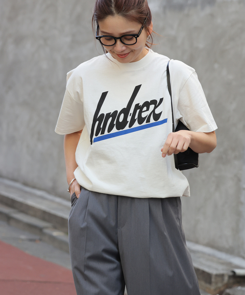 セール】別注【HANDTEX/ハンドテックス】PRINT CREW TEE（T