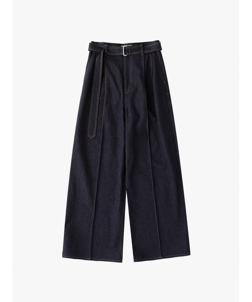 Mackintosh(マッキントッシュ)の「BELTED POLMOOD DENIM(デニムパンツ・レディース・ワンウォッシュ・6/8)」の1枚目の写真