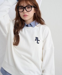 襟付ロゴルーズスウェット