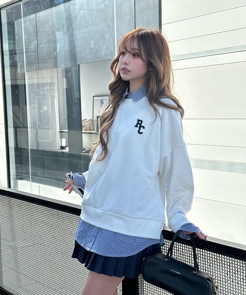 RAY CASSIN(レイカズン)の「襟付ロゴルーズスウェット(スウェット・レディース・ホワイト/グレー/ネイビー・FREE)」の22枚目の写真