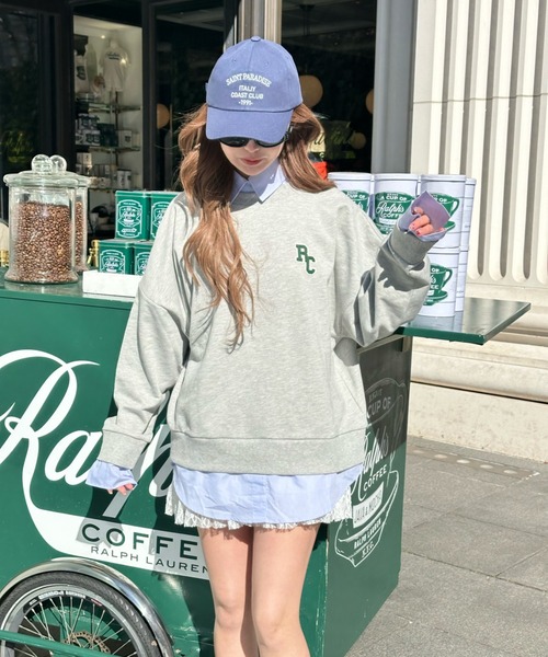 RAY CASSIN(レイカズン)の「襟付ロゴルーズスウェット(スウェット・レディース・ホワイト/グレー/ネイビー・FREE)」の17枚目の写真