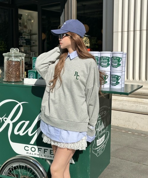 RAY CASSIN(レイカズン)の「襟付ロゴルーズスウェット(スウェット・レディース・ホワイト/グレー/ネイビー・FREE)」の19枚目の写真