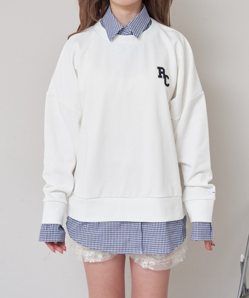 RAY CASSIN(レイカズン)の「襟付ロゴルーズスウェット(スウェット・レディース・ホワイト/グレー/ネイビー・FREE)」の15枚目の写真