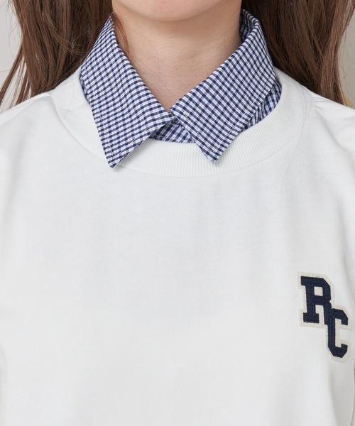 RAY CASSIN(レイカズン)の「襟付ロゴルーズスウェット(スウェット・レディース・ホワイト/グレー/ネイビー・FREE)」の6枚目の写真