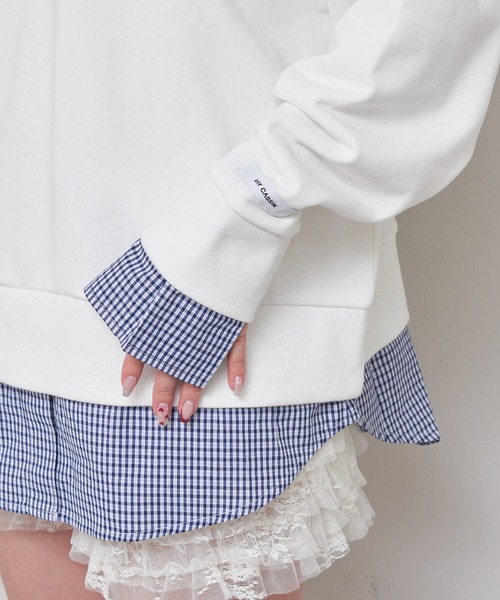 RAY CASSIN(レイカズン)の「襟付ロゴルーズスウェット(スウェット・レディース・ホワイト/グレー/ネイビー・FREE)」の9枚目の写真