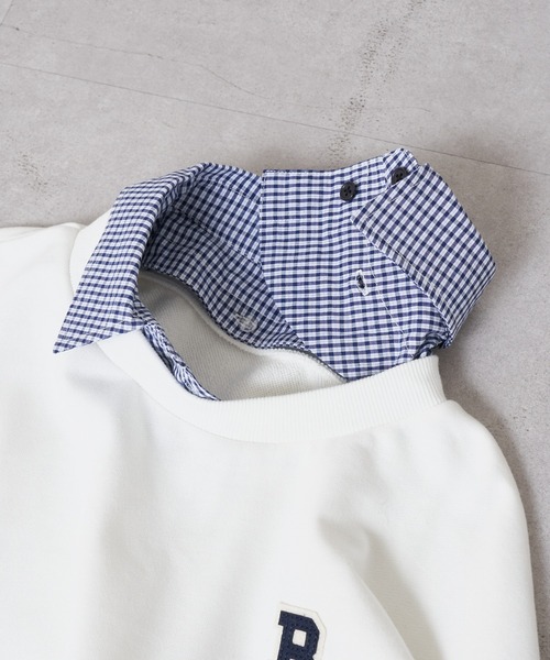 RAY CASSIN(レイカズン)の「襟付ロゴルーズスウェット(スウェット・レディース・ホワイト/グレー/ネイビー・FREE)」の8枚目の写真