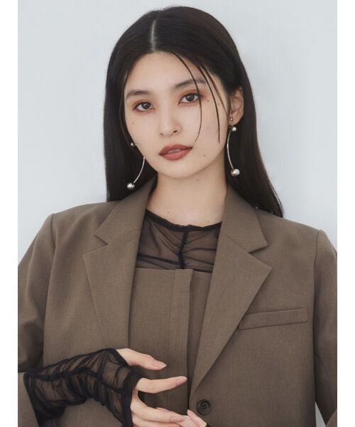 MURUA（ムルーア）の「ハングボールキャッチピアス（ピアス（両耳用）・レディース・シルバー/ゴールド・FREE）」の5枚目の写真