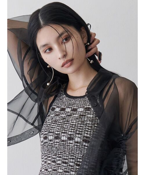 MURUA（ムルーア）の「ハングボールキャッチピアス（ピアス（両耳用）・レディース・シルバー/ゴールド・FREE）」の6枚目の写真