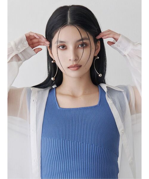 MURUA（ムルーア）の「ハングボールキャッチピアス（ピアス（両耳用）・レディース・シルバー/ゴールド・FREE）」の8枚目の写真