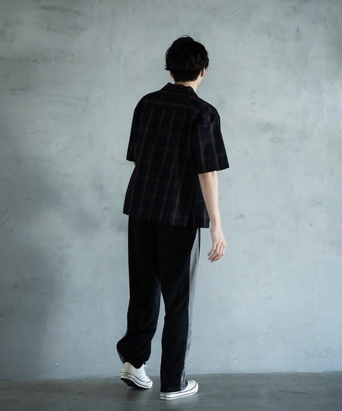 RATTLE TRAP(ラトルトラップ)の「オープンカラーオンブレーチェックシャツ(シャツ/ブラウス・メンズ・ホワイト系その他/ネイビー・M/L/LL)」の14枚目の写真