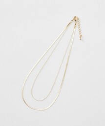 レイヤードチェーンネックレス