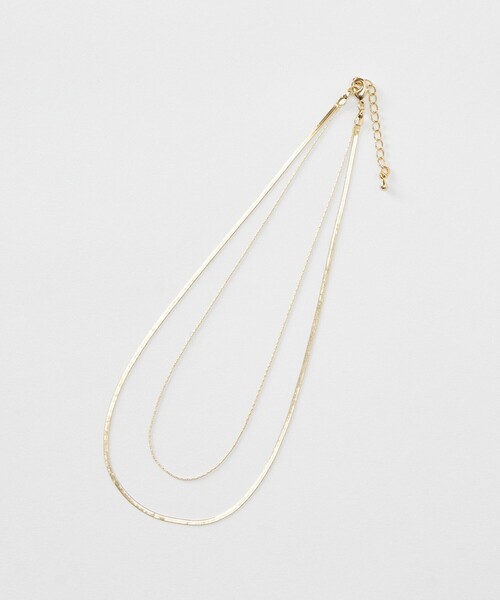 allureville(アルアバイル)の「レイヤードチェーンネックレス(ネックレス・レディース・ゴールド・FREE)」の1枚目の写真