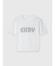 EIMYロゴハーフスリーブニット