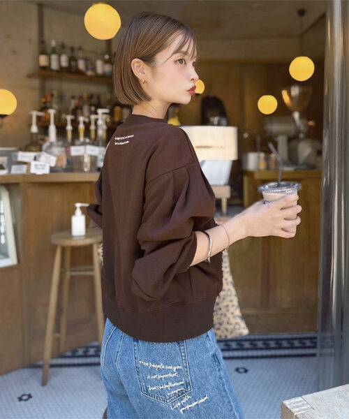 yuri.さんコラボ ]刺繍入りスウェットトップス（スウェット）｜KOBE