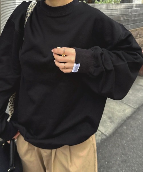 KOBE LETTUCE（コウベレタス）の「[ yuri.さんコラボ ]刺繍入りスウェットトップス（スウェット・レディース・ホワイト系/グレー/グレー系/ブラック/ホワイト/ピンク/ネイビー/ブラウン系/ブラウン/オートミール・M1/M）」の4枚目の写真