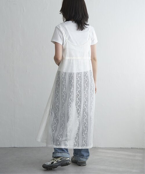 VENCEEXCHANGE(ヴァンスエクスチェンジ)の「レースキャミワンピース(ワンピース・レディース・ベージュ/ブラック/オフホワイト・FREE)」の16枚目の写真