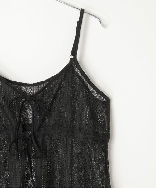 VENCEEXCHANGE(ヴァンスエクスチェンジ)の「レースキャミワンピース(ワンピース・レディース・ベージュ/ブラック/オフホワイト・FREE)」の8枚目の写真