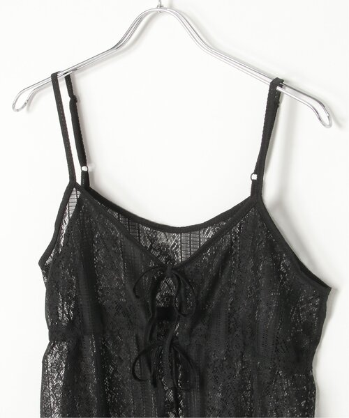 VENCEEXCHANGE(ヴァンスエクスチェンジ)の「レースキャミワンピース(ワンピース・レディース・ベージュ/ブラック/オフホワイト・FREE)」の10枚目の写真