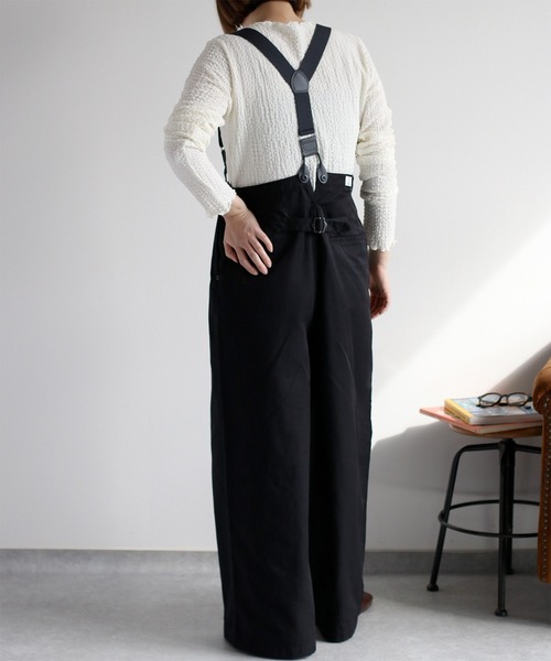 cepo(セポ)の「サスペンダーツイルワイドパンツ〈低身長 / 高身長サイズあり〉(その他パンツ・レディース・ベージュ/オフホワイト/ブラック/ブラウン/キャメル・L/M/S)」の22枚目の写真