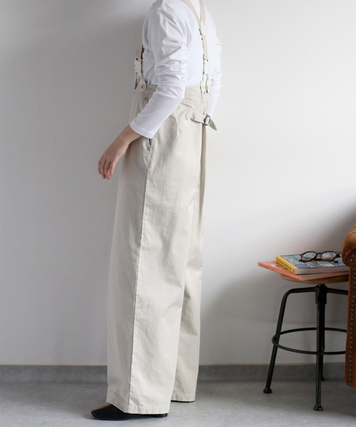 cepo(セポ)の「サスペンダーツイルワイドパンツ〈低身長 / 高身長サイズあり〉(その他パンツ・レディース・ベージュ/オフホワイト/ブラック/ブラウン/キャメル・L/M/S)」の14枚目の写真
