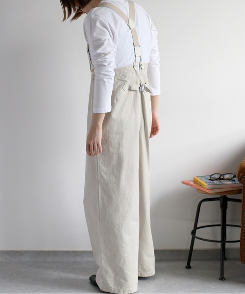 cepo(セポ)の「サスペンダーツイルワイドパンツ〈低身長 / 高身長サイズあり〉(その他パンツ・レディース・ベージュ/オフホワイト/ブラック/ブラウン/キャメル・L/M/S)」の15枚目の写真