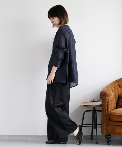 cepo(セポ)の「サスペンダーツイルワイドパンツ〈低身長 / 高身長サイズあり〉(その他パンツ・レディース・ベージュ/オフホワイト/ブラック/ブラウン/キャメル・L/M/S)」の7枚目の写真