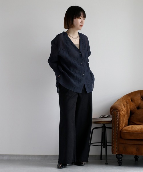 cepo(セポ)の「サスペンダーツイルワイドパンツ〈低身長 / 高身長サイズあり〉(その他パンツ・レディース・ベージュ/オフホワイト/ブラック/ブラウン/キャメル・L/M/S)」の8枚目の写真