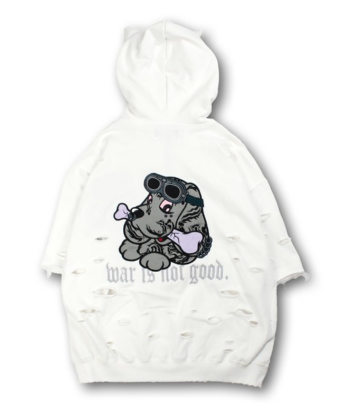 GALFY-闇に染まりし反戦半パーカー（パーカー）｜GALFY（ガルフィー