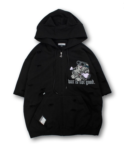 GALFY-闇に染まりし反戦半パーカー（パーカー）｜GALFY（ガルフィー