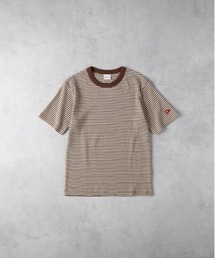 【Healthknit】ボーダーワッフルTシャツ