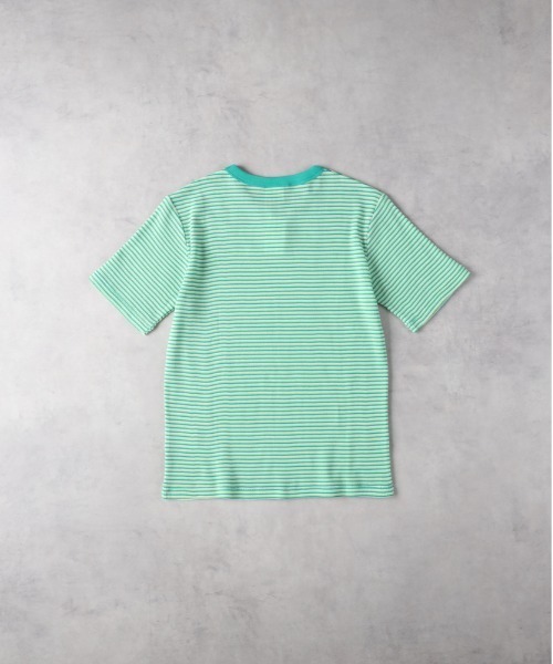 Right-on（ライトオン）の「Healthknit(ヘルスニット)【レディース】ボーダーワッフルＴシャツ（Tシャツ/カットソー・レディース・ブラウン/グリーン/ブルー・M/L）」の10枚目の写真