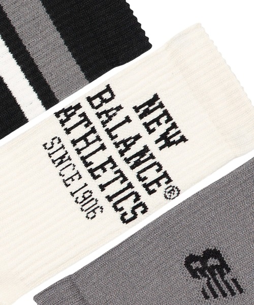 NEW BALANCE（ニューバランス）の「Active グラフィック クルー ソックス 3P（ソックス/靴下・メンズ・その他/その他1・LARGE/SMALL/MEDIUM）」の5枚目の写真