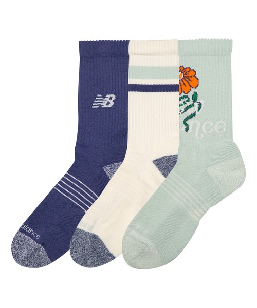 NEW BALANCE（ニューバランス）の「Active グラフィック クルー ソックス 3P（ソックス/靴下・メンズ・その他/その他1・LARGE/SMALL/MEDIUM）」の6枚目の写真