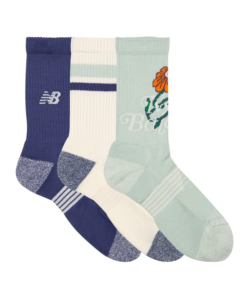 NEW BALANCE（ニューバランス）の「Active グラフィック クルー ソックス 3P（ソックス/靴下・メンズ・その他/その他1・LARGE/SMALL/MEDIUM）」の7枚目の写真