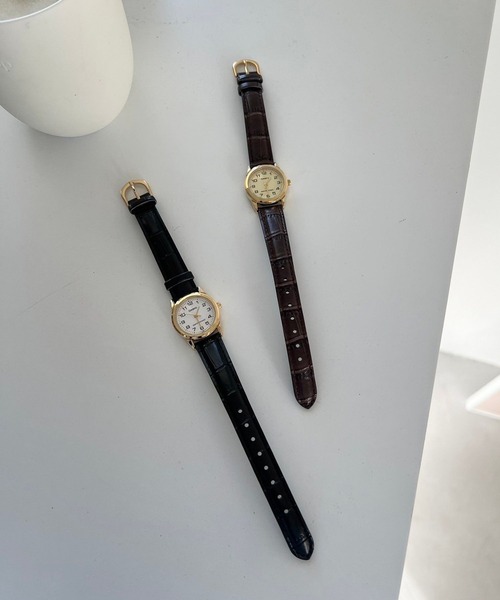 Me%（ミィパーセント）の「CASIOFLカタオシウオッチ 322499（アナログ腕時計・レディース・ブラウン/ブラック・FREE）」の22枚目の写真