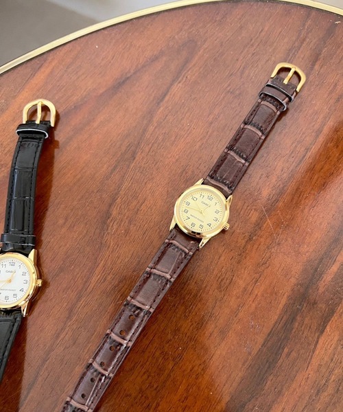 Me%（ミィパーセント）の「CASIOFLカタオシウオッチ 322499（アナログ腕時計・レディース・ブラウン/ブラック・FREE）」の3枚目の写真