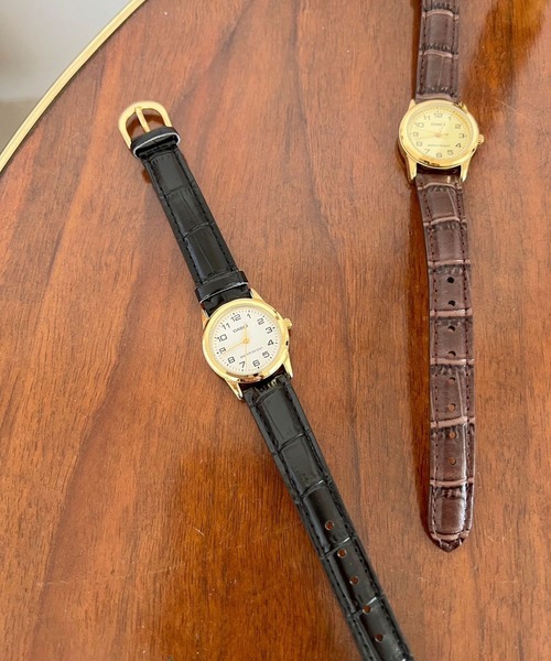 Me%（ミィパーセント）の「CASIOFLカタオシウオッチ 322499（アナログ腕時計・レディース・ブラウン/ブラック・FREE）」の4枚目の写真